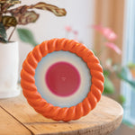 Oval Braid Photo Frame | Orange