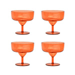The Rue Margarita Glasses | Orange | Set of 4