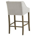 Epsom Rubberwood Bar Stool | Light Grey | 104cm