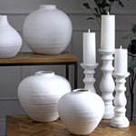 Regola Ceramic Vase | Matt White