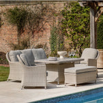 Outdoor Holton Rectangle Dining Set | Stone