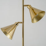 3 Cone Floor Lamp | Brass