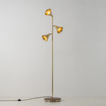 3 Cone Floor Lamp | Brass