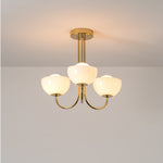 3 Dome Ceiling Light | Brass