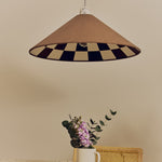 Checkered Cone Shade | Bark Brown | 60cm