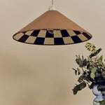 Checkered Cone Shade | Bark Brown | 60cm