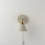 Cone Plug-In Wall Light | Sand