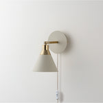 Cone Plug-In Wall Light | Sand