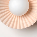 Flush Pleat Wall Light | Emma Gurner Collection | Burnt Orange