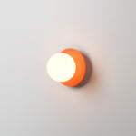 Opal Disk Wall Light | Orange