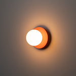 Opal Disk Wall Light | Orange