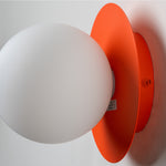 Opal Disk Wall Light | Orange