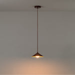 Small Pleat Pendant Ceiling Light | Emma Gurner Collection | Burgundy