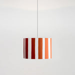 Striped Drum Shade | Peel Orange & White