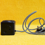 Fabric Cable Extension Lead | Black