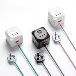 Fabric Cable Extension Lead | Pink