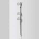 3 Shade Bar Opal Ball Wall Light | Charcoal Grey