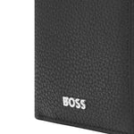 Men's Classic Grained Leather Folding Card Holder | Black