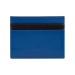 Men's Leather Matrix Card Holder | Blue
