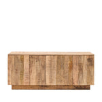 Iowa Rustic 4 Door Mango Wood Sideboard | Natural