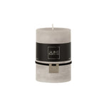 Rustic Pillar Candle | Stone Grey | 10cm