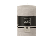 Rustic Pillar Candle | Stone Grey | 10cm