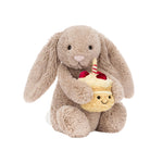 Bashful Beige Bunny 'Birthday' Soft Toy