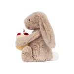 Bashful Beige Bunny 'Birthday' Soft Toy