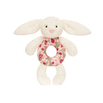 Blossom Cream Bunny Berry Ring Rattle | Baby Jellycat