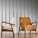 Jensen Mid-Century Modern Boucle Armchair | Ochre