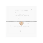 Children's A Little 'Fabulous Niece' Bracelet | Silver & Rose Gold Plated