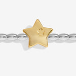 Christmas Wish 'Merry Christmas' Bracelet | Silver & Gold Plated