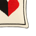 Dealer's Choice Heart Needlepoint Cushion | 30cm