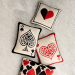 Dealer's Choice Heart Needlepoint Cushion | 30cm