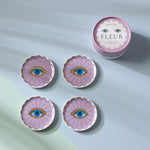 Fleur Eye Coasters | Purple | Set of 4