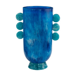 Como Disc Urn Vase | Blue | 26cm