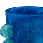 Como Disc Urn Vase | Blue | 26cm