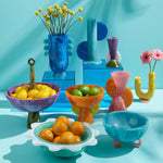 Como Disc Urn Vase | Blue | 26cm