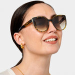 Amalfi Oversized Cat-Eye Sunglasses | Tortoiseshell