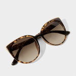 Amalfi Oversized Cat-Eye Sunglasses | Tortoiseshell