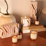 'Birthday' Sentiment Candle | Peach Rose & Sweet Mandarin