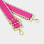 Detatchable Canvas Bag Strap | Magenta Stripe