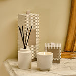 Ceramic Sentiment Candle | Happy Home | Blackberry Noir