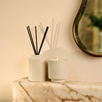 Ceramic Sentiment Reed Diffuser | Joyeux Noel | Frosted Pine & Cedarwood