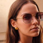 Cochellia Waterproof Shell Earrings | Gold Coated