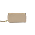 Fold-Out Makeup Bag with Mirror | Light Taupe