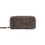 Fold-Out Make Up Bag with Mirror | Leopard Print