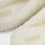 Gift Boxed Borg Ballet Slippers | White