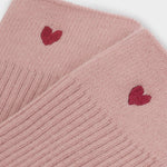 Gift Boxed Knitted Heart Socks | Blush Pink