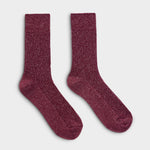 Gift Boxed Snug Sparkle Socks | Cherry Red